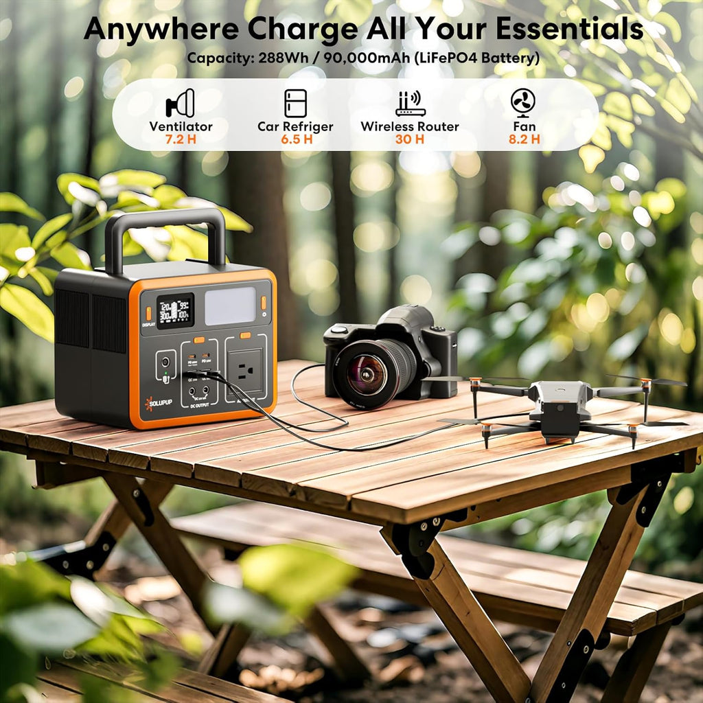 SOLUPUP  C300 Portable Power Station | 300W 288Wh