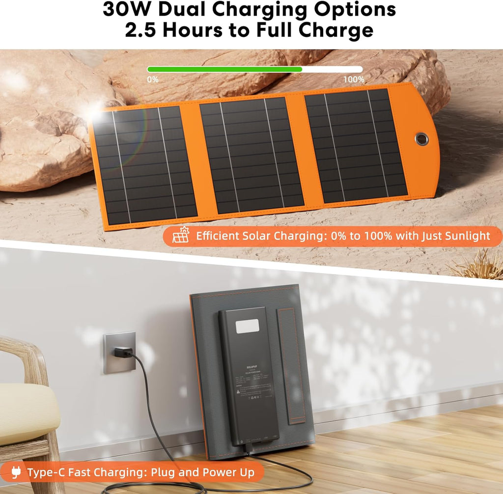 SOLUPUP Solar Charger Power Bank | 30W 10000mah