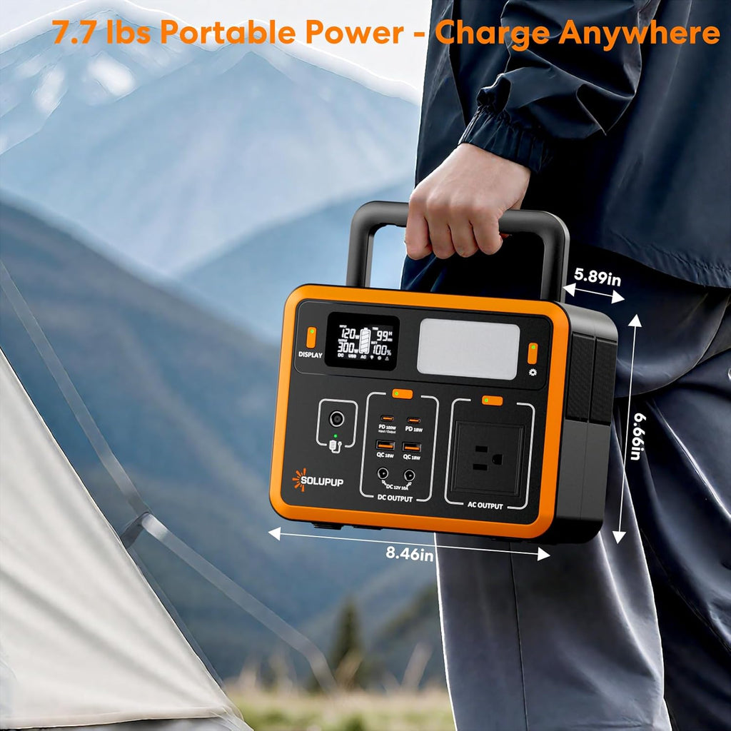 SOLUPUP  C300 Portable Power Station | 300W 288Wh