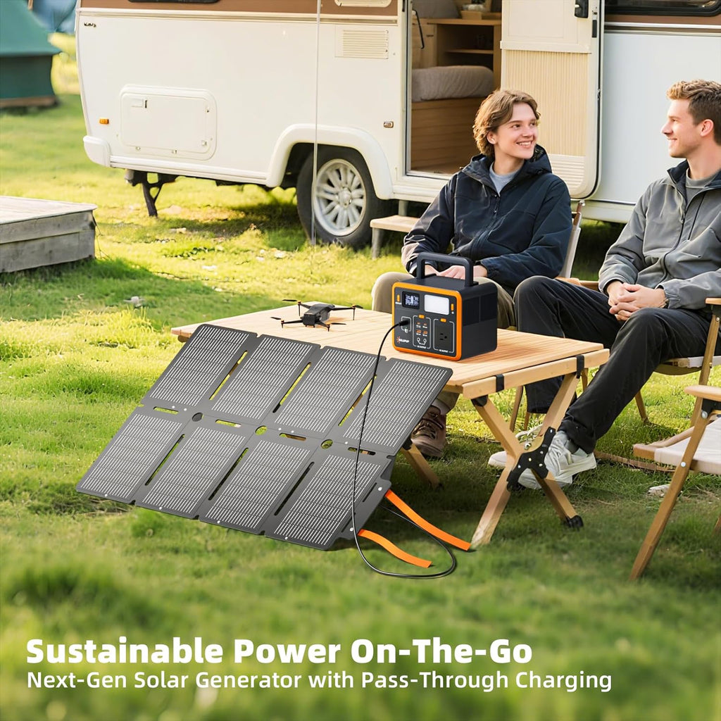 SOLUPUP 288Wh Portable Solar Generator with 100W Foldable Solar Panel