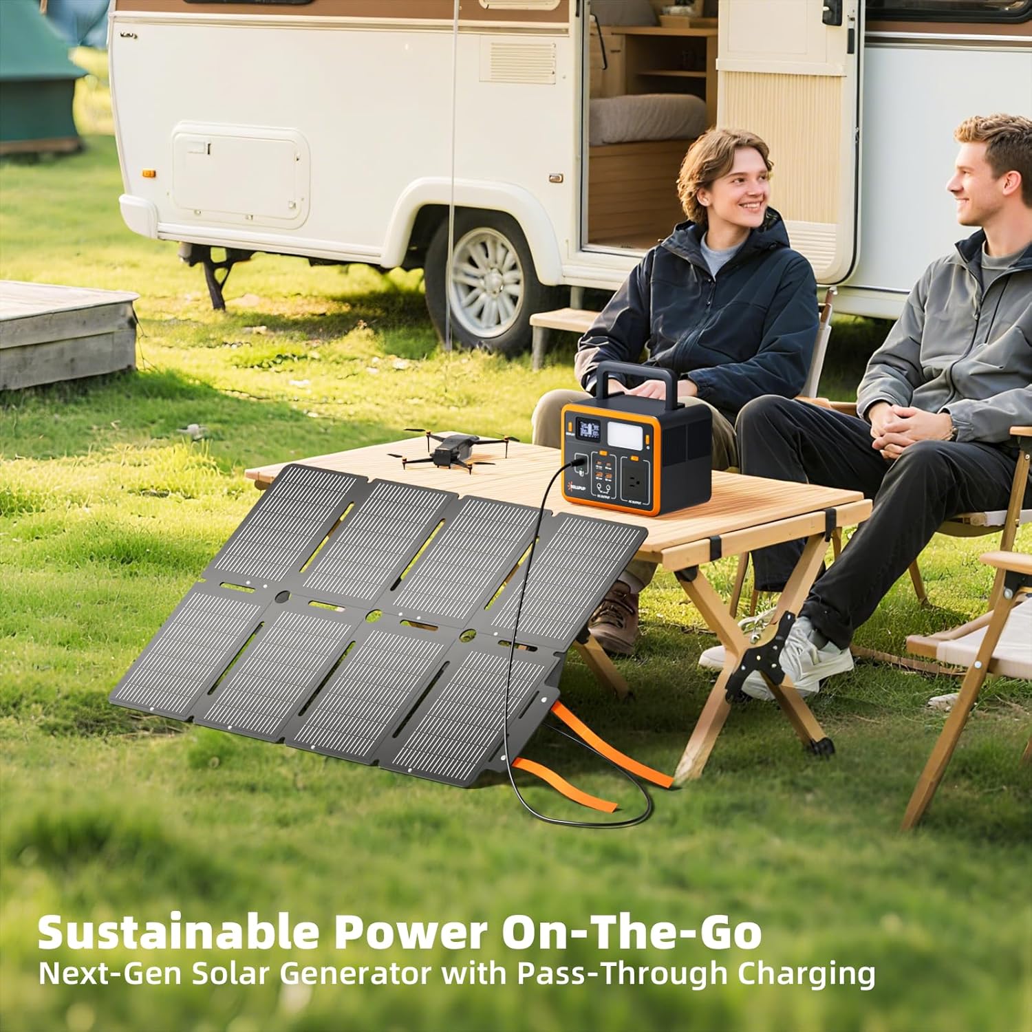 SOLUPUP 288Wh Portable Solar Generator with 100W Foldable Solar Panel