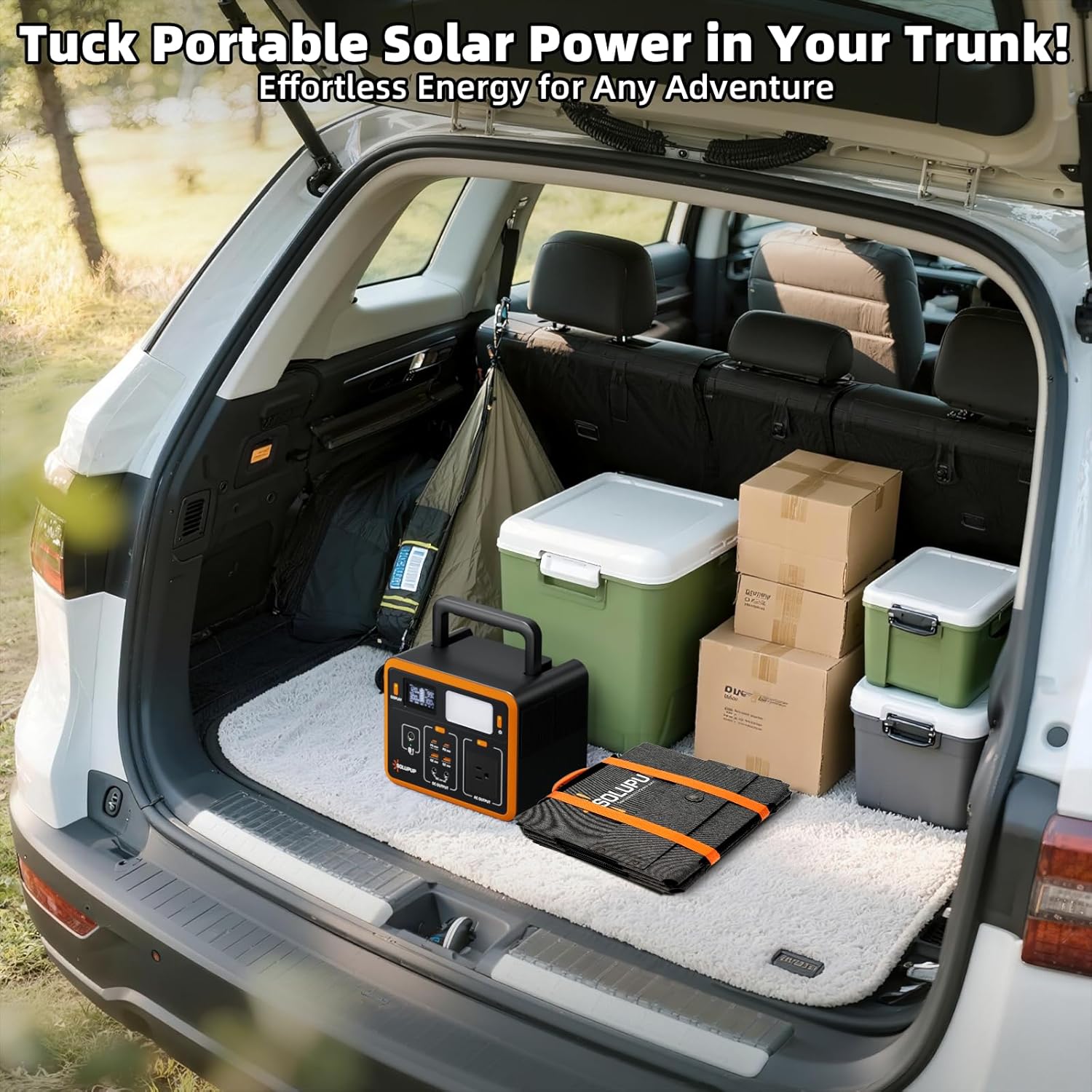 SOLUPUP 288Wh Portable Solar Generator with 100W Foldable Solar Panel